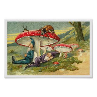 Sleepy Elves Print