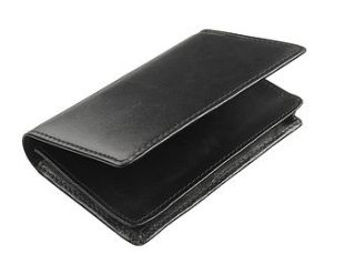 black italian leather business card case by simply special gifts