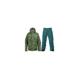 Burton Field Jacket Chlrophyl Trnchs Pld w/ Burton Cargo Pants Gmp Iroquois jacket pkg 717