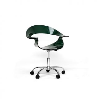 Elia Dark Acrylic Modern Swivel Chair