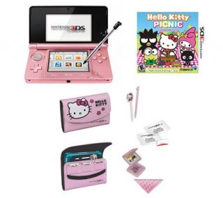 Nintendo 3DS Hello Kitty Super Cute Bundle —