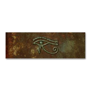 Eye of Horus Grunge Rust Personalized Business Cards