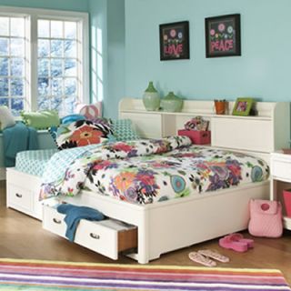 Chelsea Home Twin Mates Bed with Bookcase and Storage