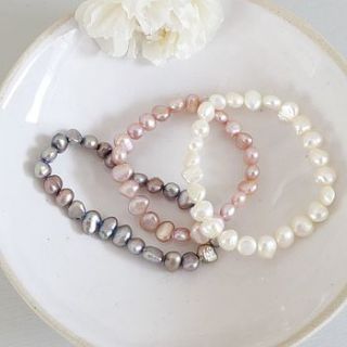 girl's freshwater pearl bracelet by lilac coast