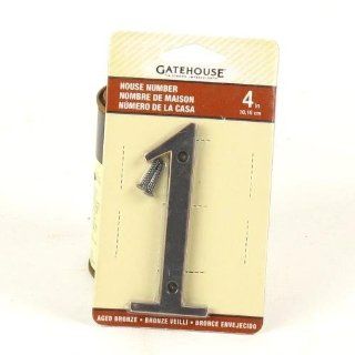 Gatehouse 4" Aged Bronze Number 1  002111   House Numbers  