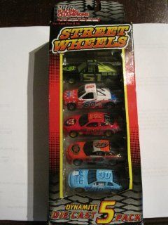 1998 Racing Champions Hot Rod Issue Number 19, Street Wheels Dynamite Diecast 5 Pack Toys & Games