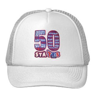 50 STATES THE USA MESH HATS