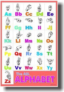 American Sign Language   Classroom Poster  Prints  