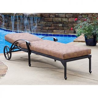 Home Styles Floral Blossom Chaise Lounge Chair with Cushion