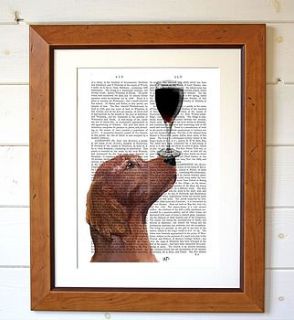 deer in smoking jacket dictionary print by fabfunky