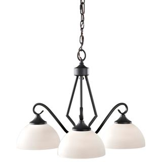 Merritt Contemporary 3 light Black Finished Chandelier FEISS HOME SOLUTIONS Chandeliers & Pendants
