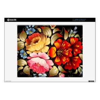 Colorful Folk Art Floral 14" Laptop Skin