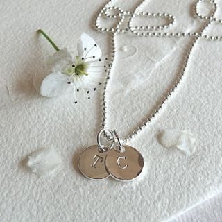personalised initial necklace by vanessa plana