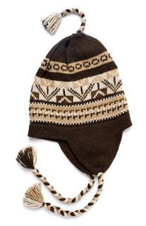 peruvian hat, brown  100% authentic by humm alpaca knitwear
