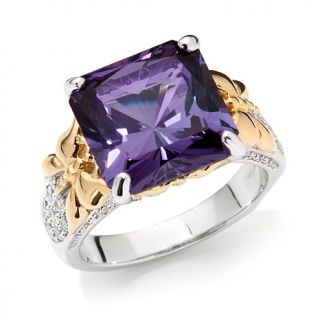 Victoria Wieck 9.87ct Absolute™ and Simulated Alexandrite 2 Tone "Butterf