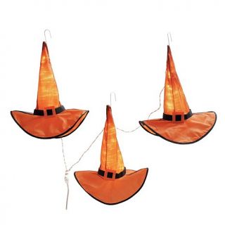 Grandin Road Hanging Witch Hats with Lights   Set of 3