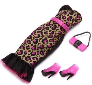 Barbie Zubehr Mode Fashionistas Glam Abendkleid + Schuhe + Tasche Spielzeug