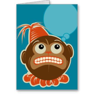 Monkey with Fez ~ no. 3 Card