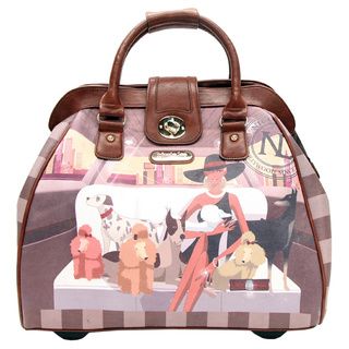 Nicole Lee Cheri Faux Leather Rolling Business Special Print Edition Tote nicole lee Rolling Laptop Cases