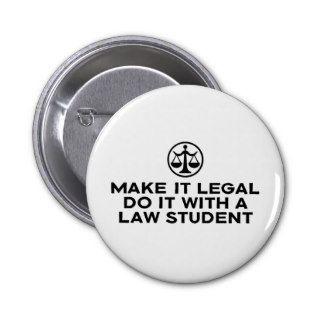 Funny Law Student Pin