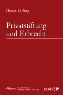 Privatstiftung und Erbrecht Clemens Limberg Bücher