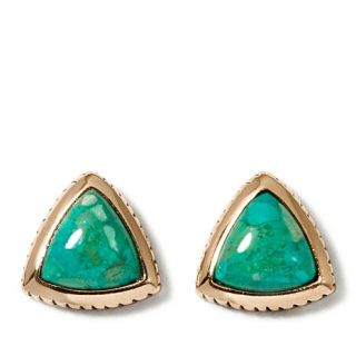 Studio Barse "Earthy Glam" Gemstone Bronze Stud Earrings