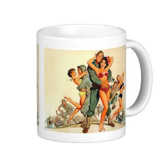 Pinup Girls and Army Guys Coffee Mugs