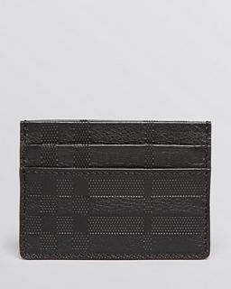 Burberry London Embossed Check Card Case Wallet's