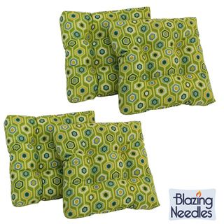 Blazing Needles All weather Square Outdoor Chair Cushions (Set of 4) Blazing Needles Outdoor Cushions & Pillows