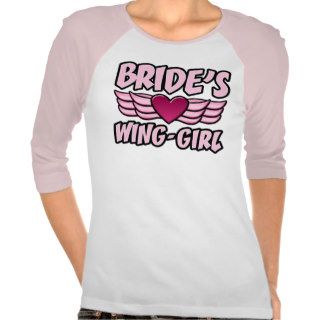 Bride's Wing Girl Bachelorette Party Tee Shirts