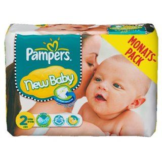 Pampers Windeln New Baby Gr.2 Mini 3 6kg Monatsbox, 240 Stck Drogerie & Körperpflege
