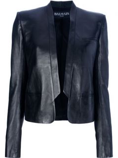 Balmain Short Leather Jacket