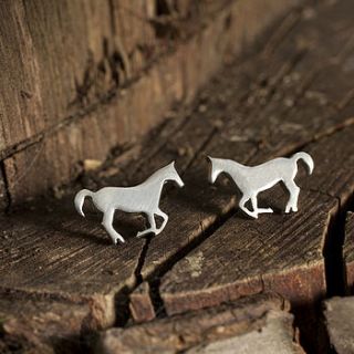 horse stud earrings by very beryl