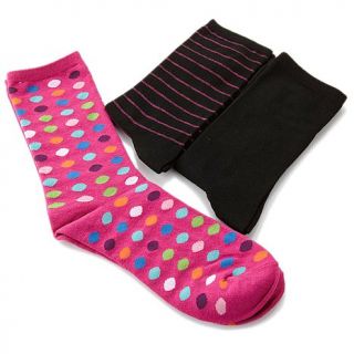 Hot Sox 3 pack Novelty Trouser Socks   Polka Dots