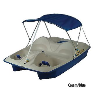 KL Industries Sun Dolphin 5 Person Pedal Boat With Canopy 427698
