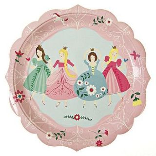 princess paper party plates by posh totty designs interiors