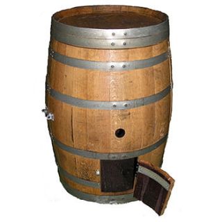 wine barrel chicken coop or animal house by home farm fowls