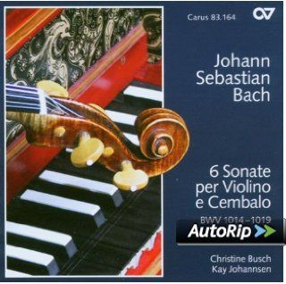 Johann Sebastian Bach 6 Sonaten fr Violine und Cembalo BWV 1014 1019 Musik