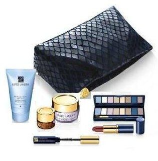 Estee Lauder NEW Fall / Winter Holidays 2011 7 piece Beauty Skin Care Travel Gift Set Advanced Night Repair Eye Synchronized Complex + Time Zone Line and Wrinkle Reducing Creme SPF 15 + Perfectly Clean Splash Away Foaming Cleanser + Sumptuous Bold Volume