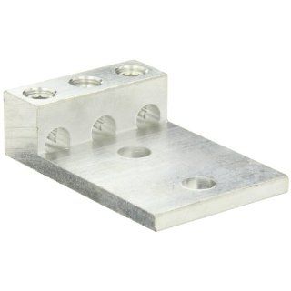 Panduit LAM3B3/0 12 3Y Three Barrel Lug, Two Hole, #6 AWG   3/0 AWG Conductor Size Range, 1/2" Stud Hole Size, 1.75" Stud Hole Spacing, 1/4" Hex Size, 0.31" Tongue Thickness, 2.81" Width, 1.19" Overall Height, 4.25" Overa