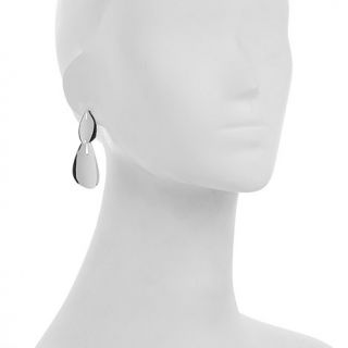 Stately Steel Double Drop and Stud Earring Set
