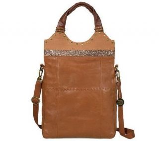 The Sak Indio Foldover Leather Glitter Handbag —
