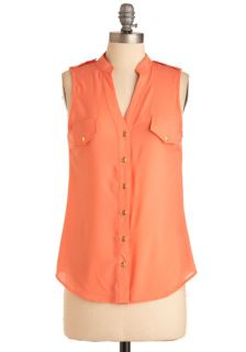 Cantaloupe for the Best Top  Mod Retro Vintage Short Sleeve Shirts