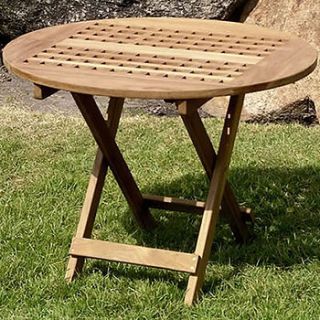 teak folding coffee table by posh garden furniture