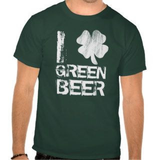 I (heart) Shamrock Green Beer T shirt