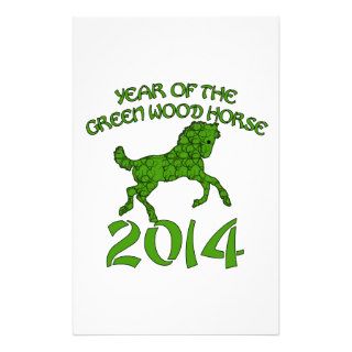 Chinese Year of the Green Wood Horse Stationery