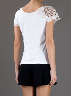 Ermanno Scervino Lace Sleeve T shirt