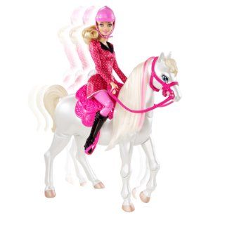 Barbie and Her Sisters in a Pony Tale Train and Ride Horse Playset Toys & Games