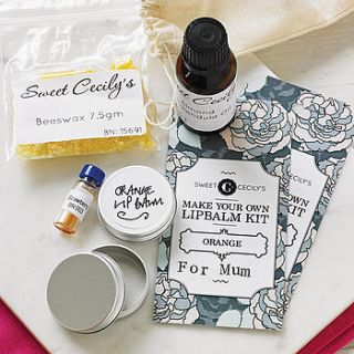 make your own lip balm kit by sweet cecily's