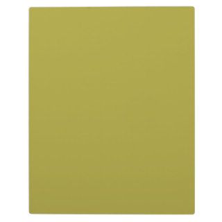 Plain Khaki Green Background Photo Plaque